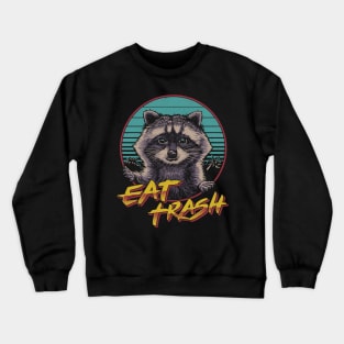 Eat Trash Back Print Crewneck Sweatshirt